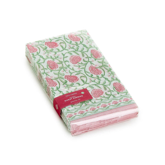 Floral Block Paper Guest Towel