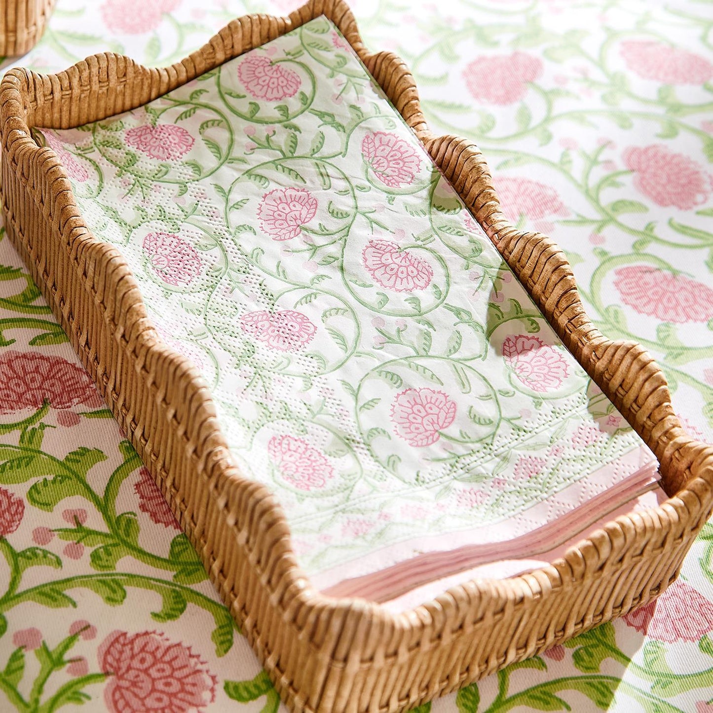 Floral Block Paper Guest Towel