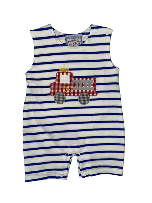Firetruck Appliqué Romper