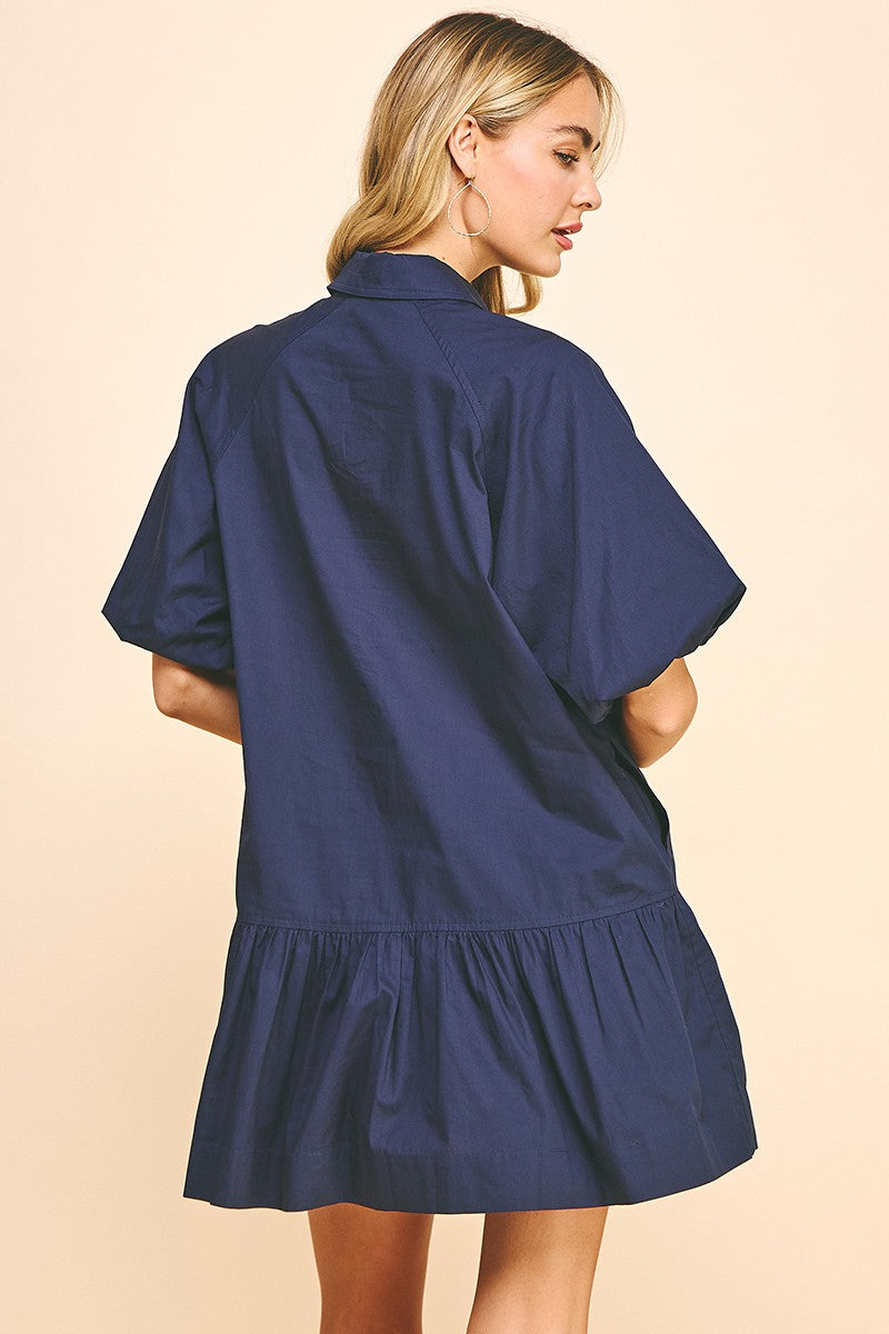 Button Down Mini Dress