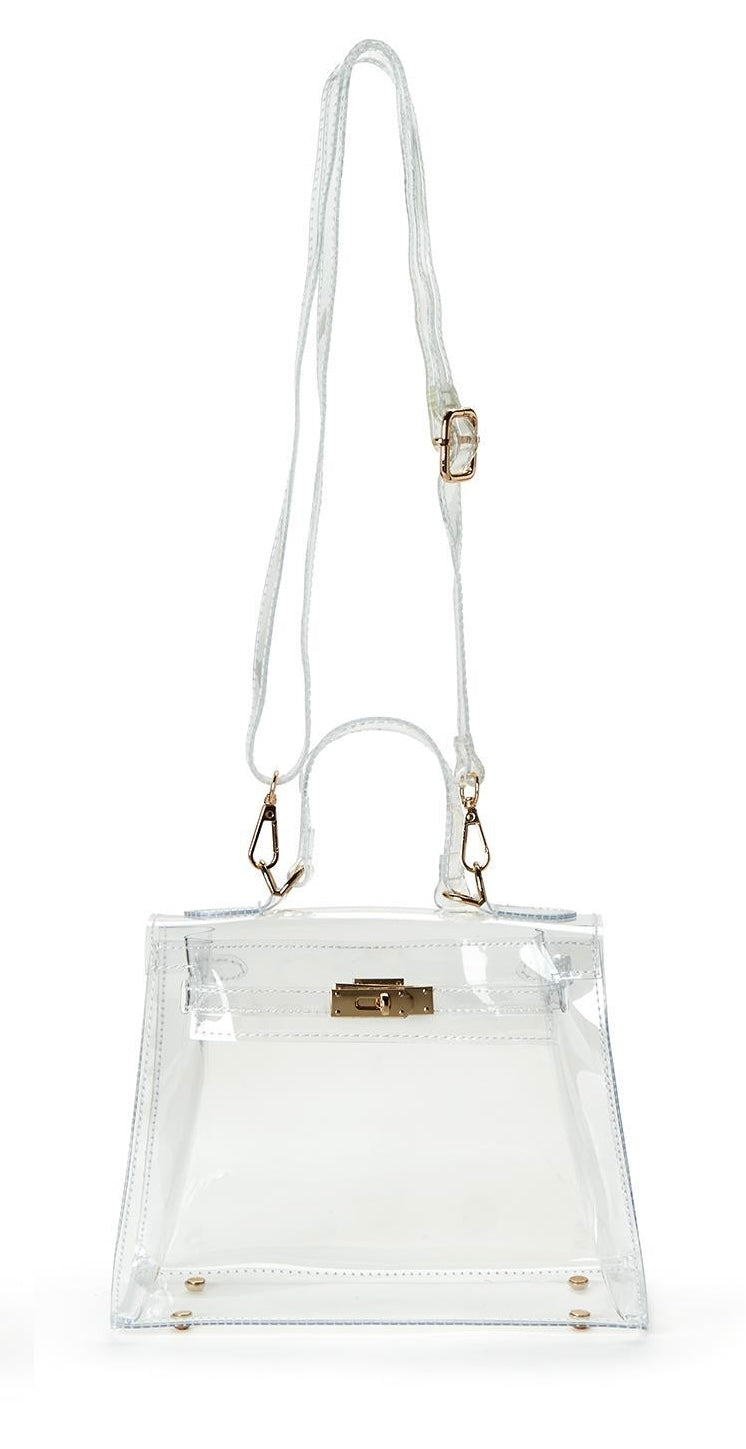 Clear View Bags with Gold Hardware