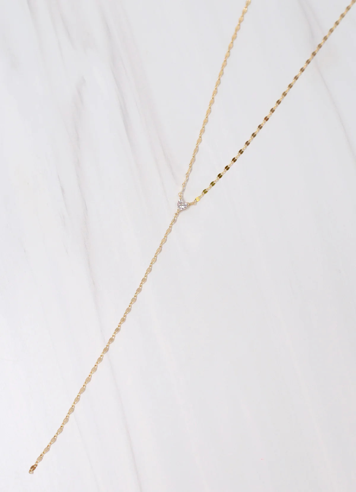 Adrian CZ Y Necklace