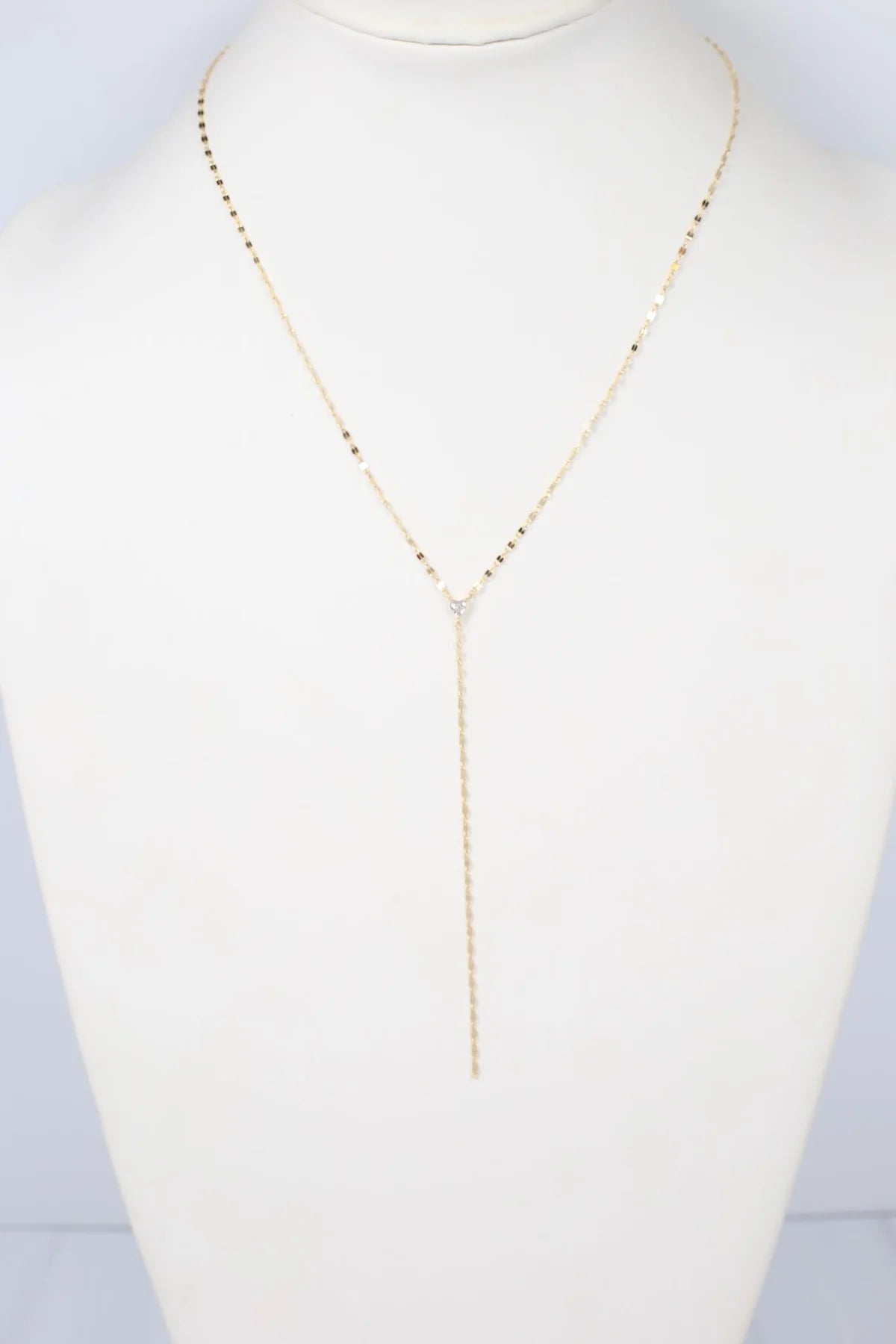 Adrian CZ Y Necklace