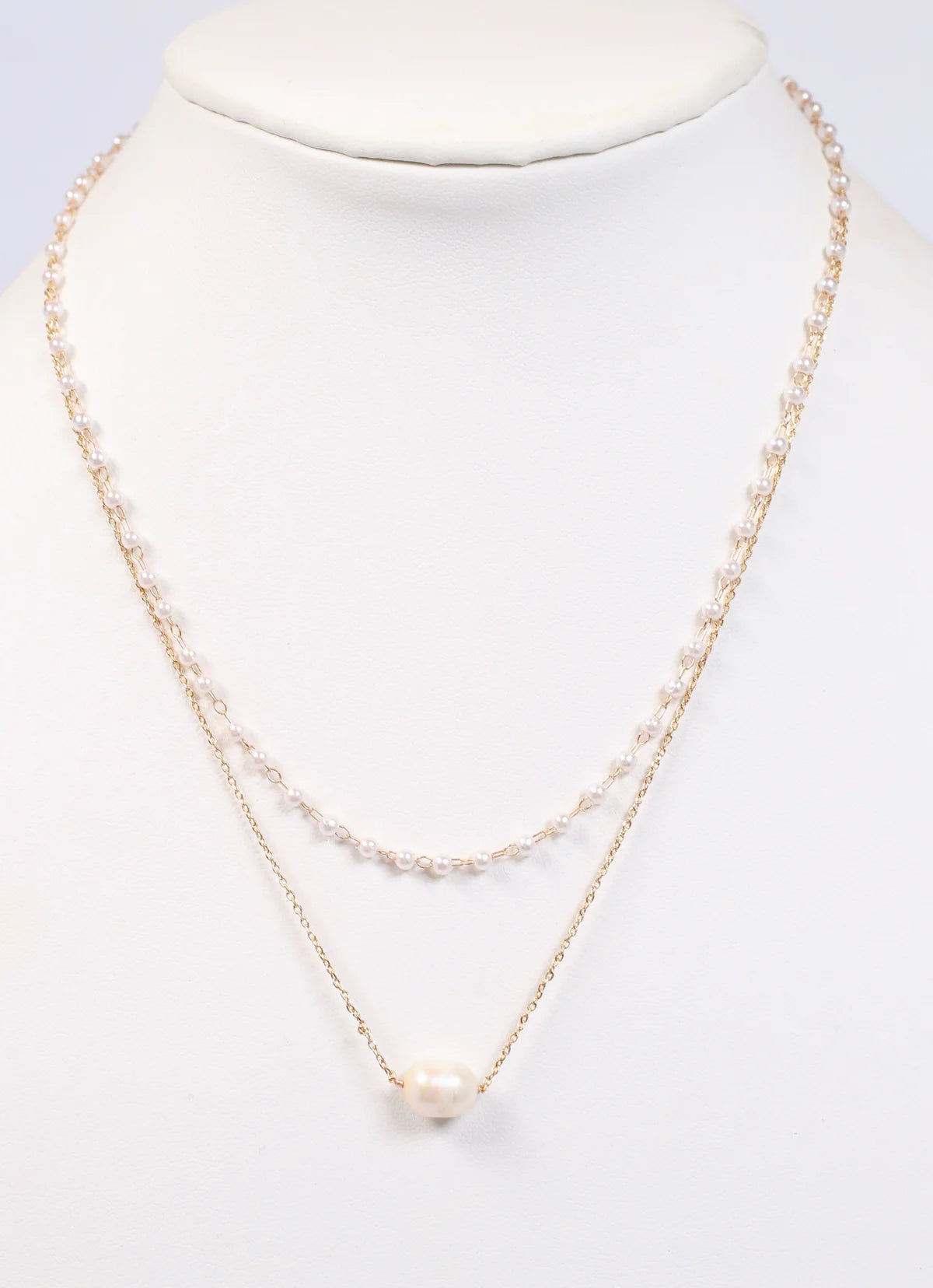 Aja Pearl Layered Necklace