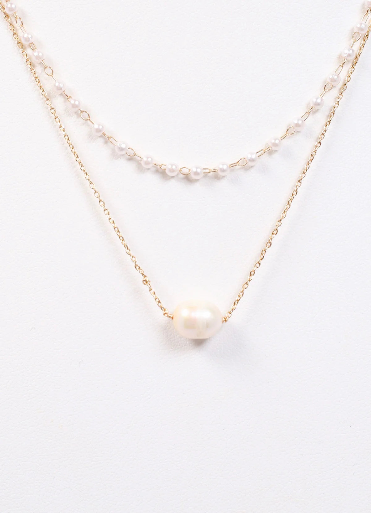 Aja Pearl Layered Necklace