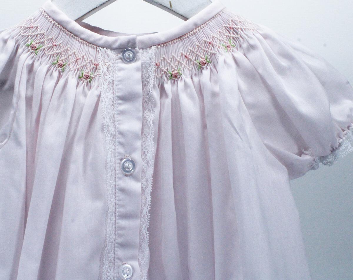 Pink Geometric Flowers Sophia Dress