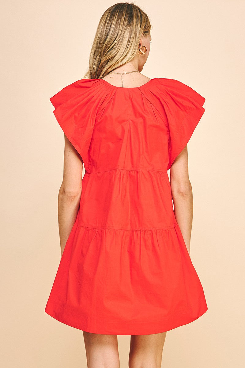 Sleeveless Tiered Mini Dress