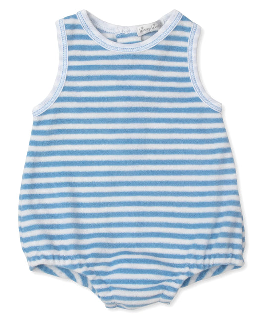 Blue Terry Striped Bubble