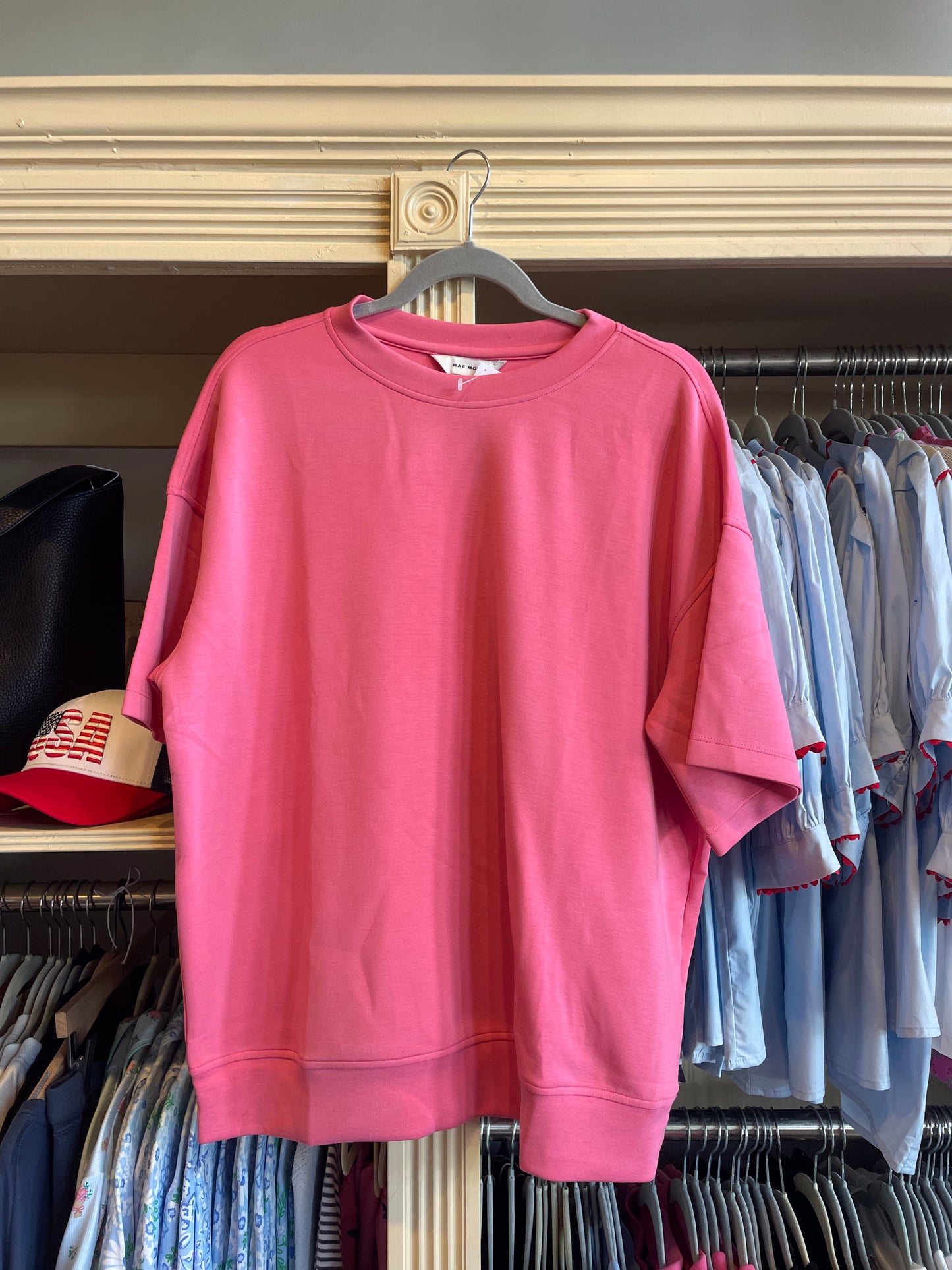 Modal Poly Span Short Sleeve Top