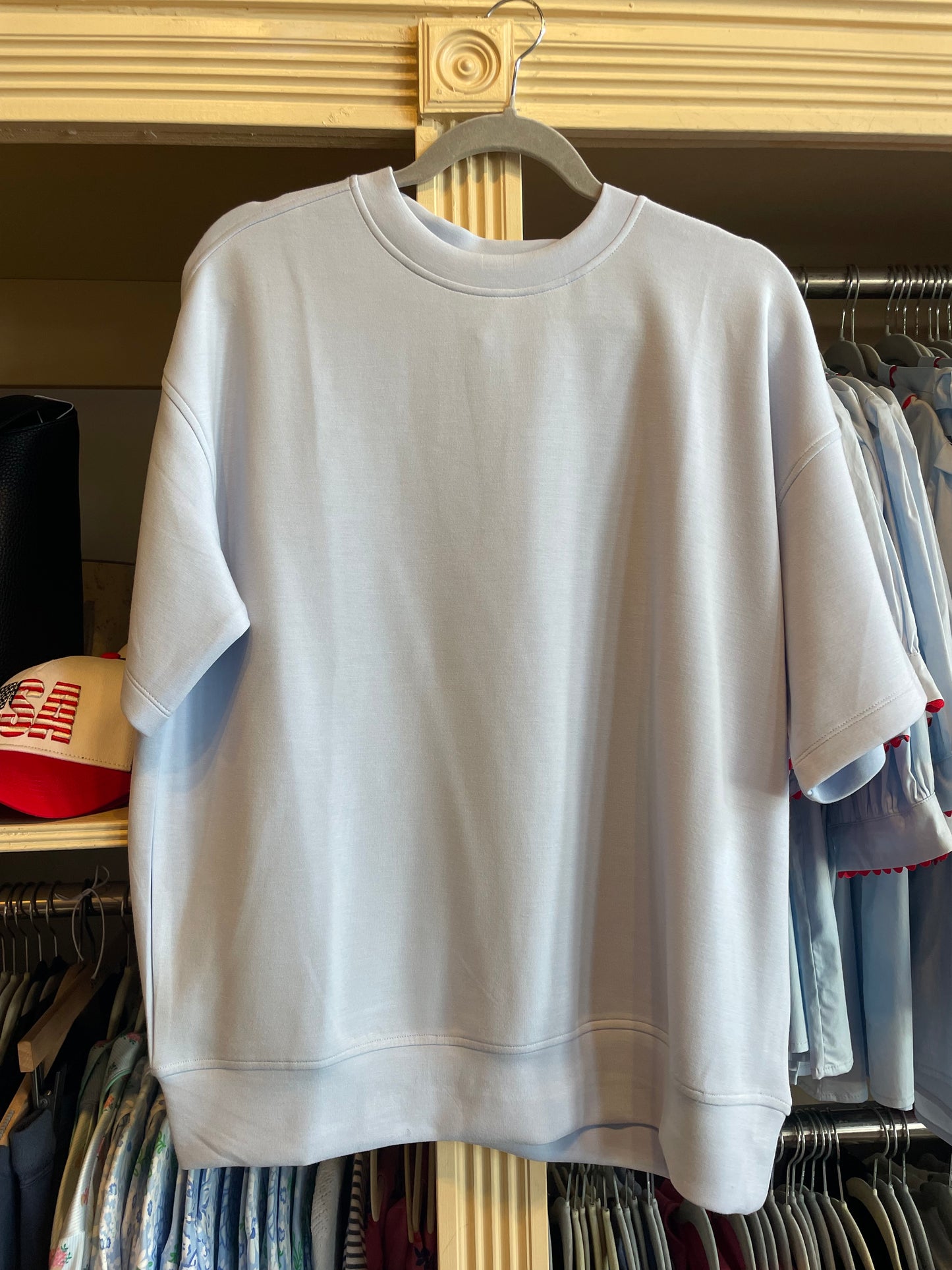 Modal Poly Span Short Sleeve Top