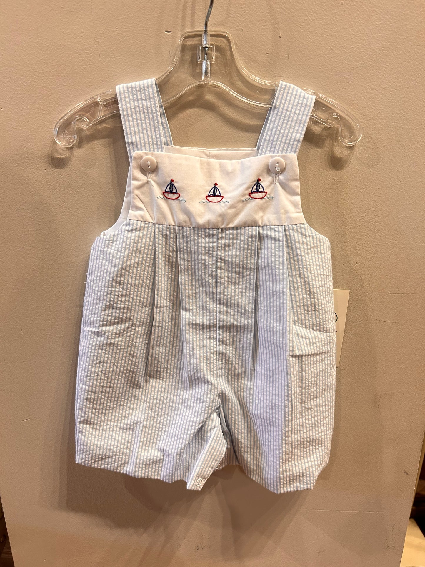 Sailboat Blue Benjamin Overall