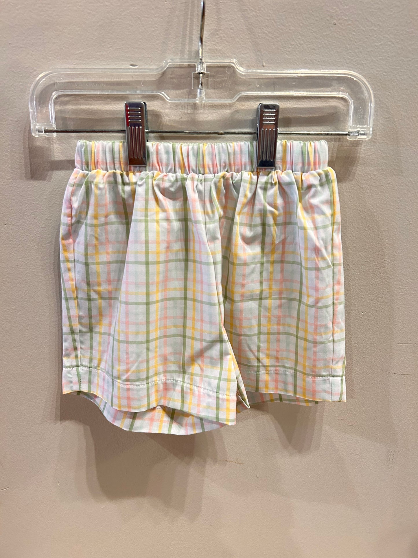 Pastel Prep Plaid Polo Short Set