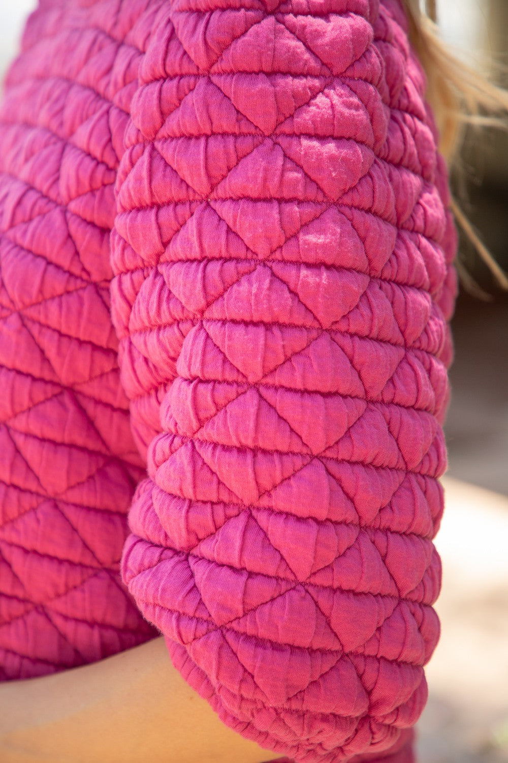 Puff Sleeve Quilted Top