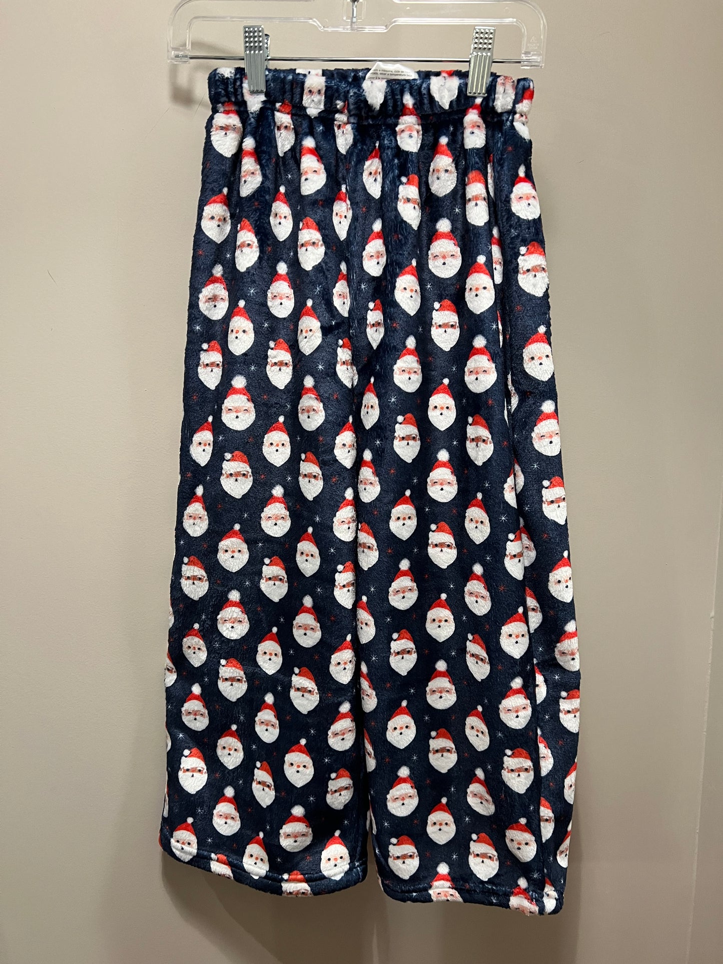 Navy Santa Plush PJ Pants