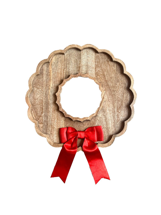 Wood Wreath Board w/ Bow