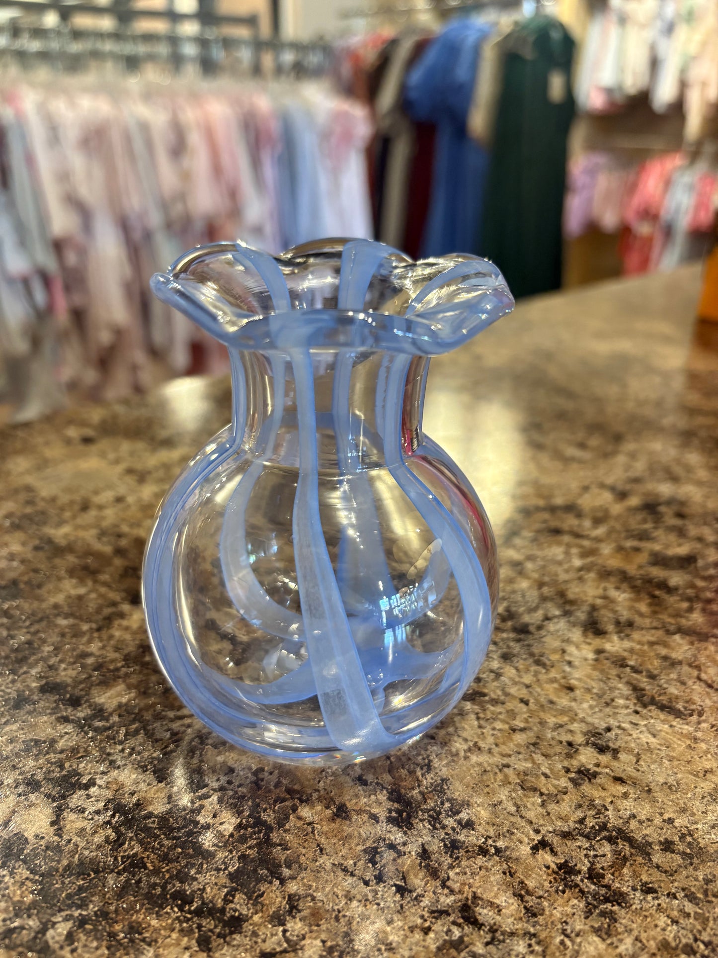 Ruffled Ribbon Vase