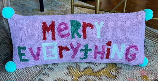 Merry Everything Hook Pillow