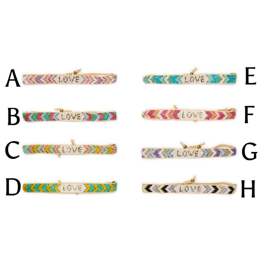 Hand Beaded Love Bracelet