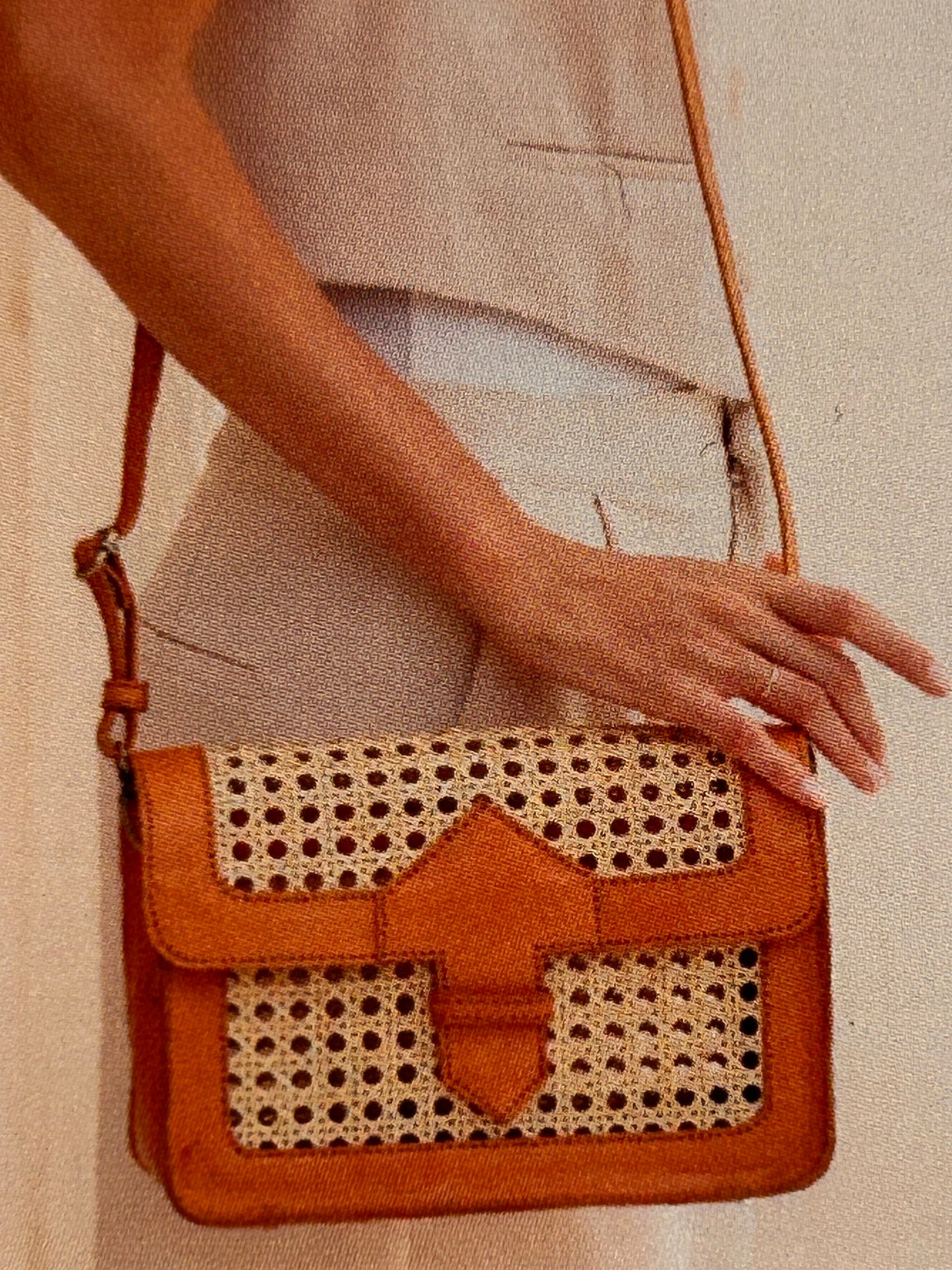Rattan Cane Weaver Crossbody