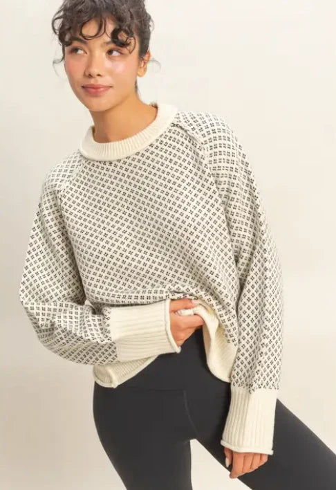 Pattern Knit Sweater