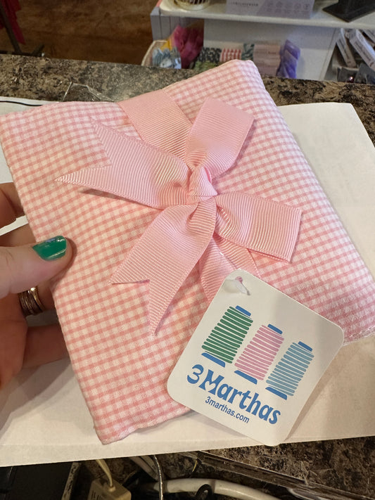 Small Check burp cloth