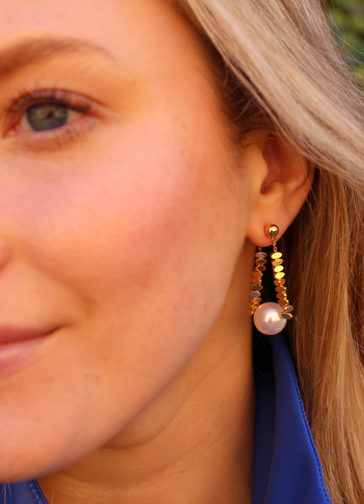 Looped Pearl Earrings