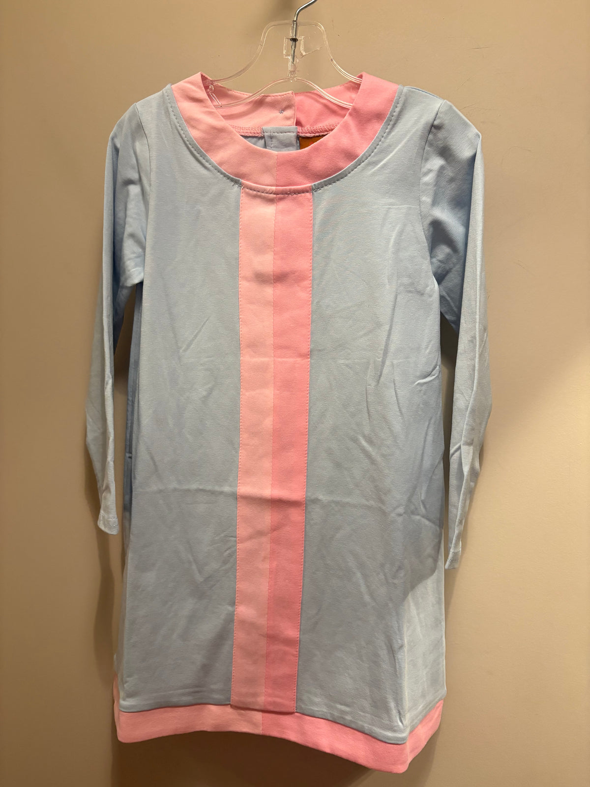 Kayla Dress-Blue & Pink