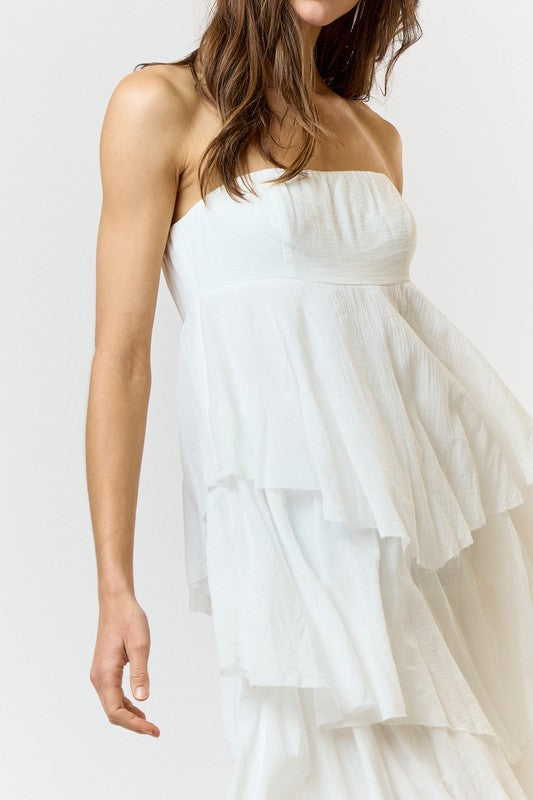 Strapless Ruffle Dress