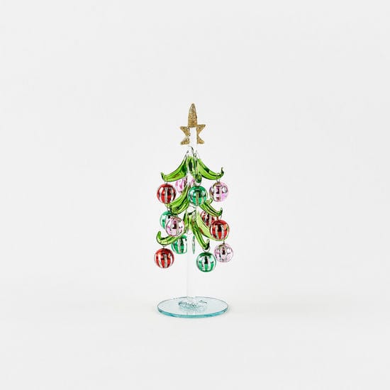 Handmade Glass Tree w/ Balls