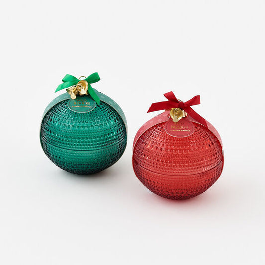Christmas Ball Wax Filled Candle