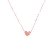 Kids Pink Druzy Heart Necklace