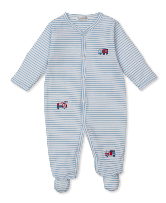 light blue Stripe Footie