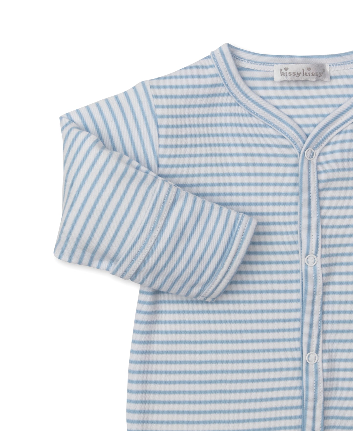 light blue Stripe Footie