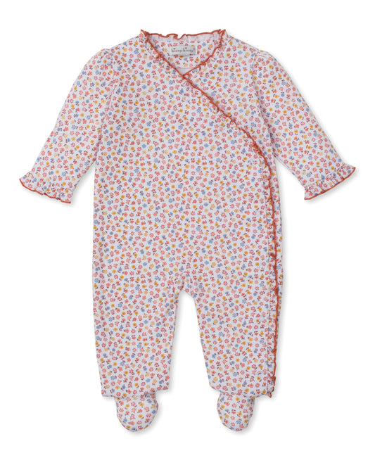 Pumpkin Floral Footie