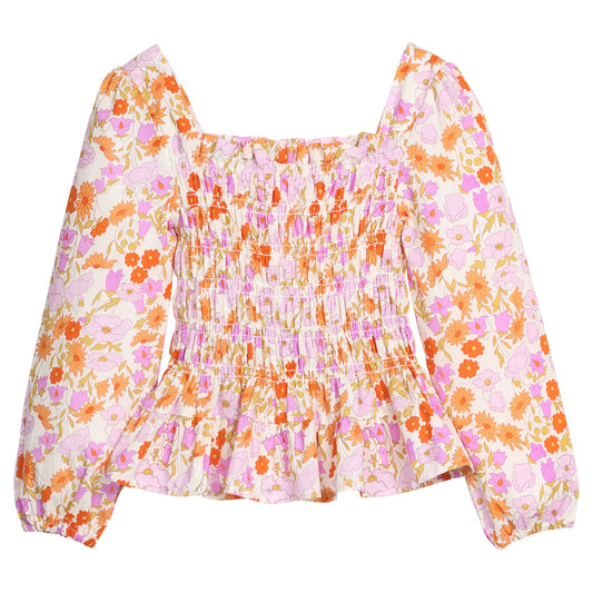 LS India Top - Lisle Saffron Floral