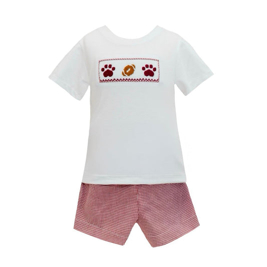 MSU Spirit smocked set