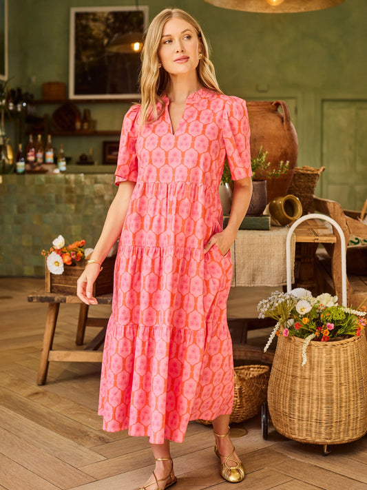 Ivy Dress | Rosette Charm Pink