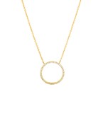 Circle CZ necklace- NN67391