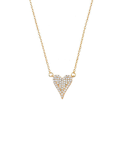 Pave Heart Necklace