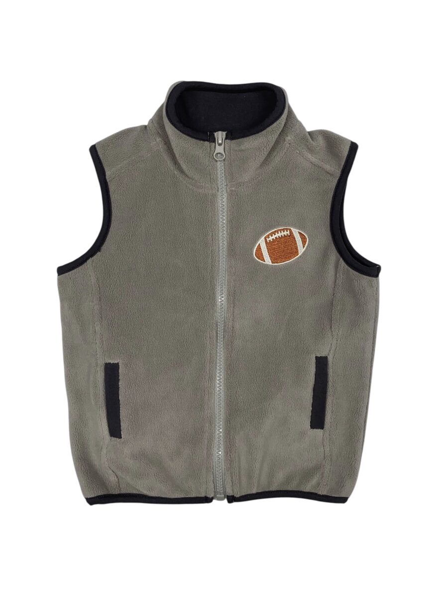 Football Grey Fleece Vest