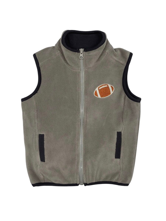 Football Grey Fleece Vest
