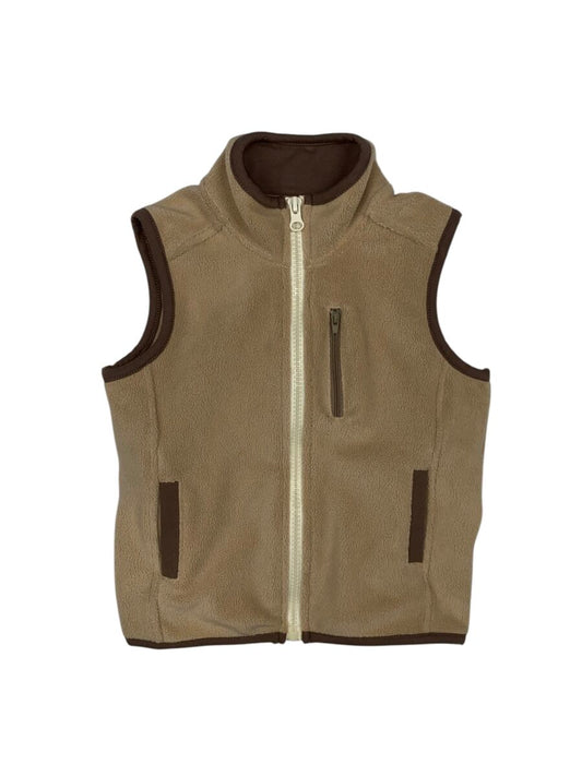 Tan Fleece Vest