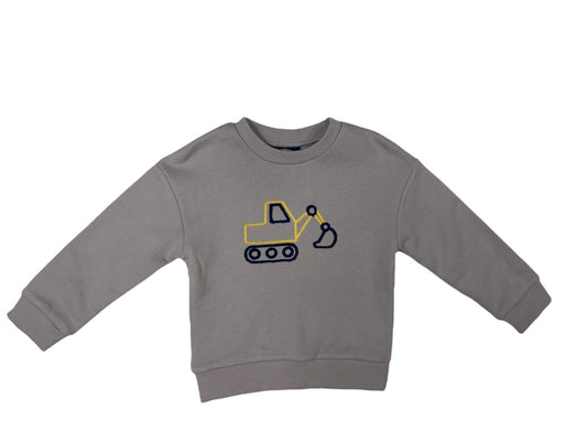 Excavator Embroidery Sweatshirt