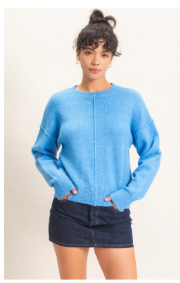 Blue Knit Sweater