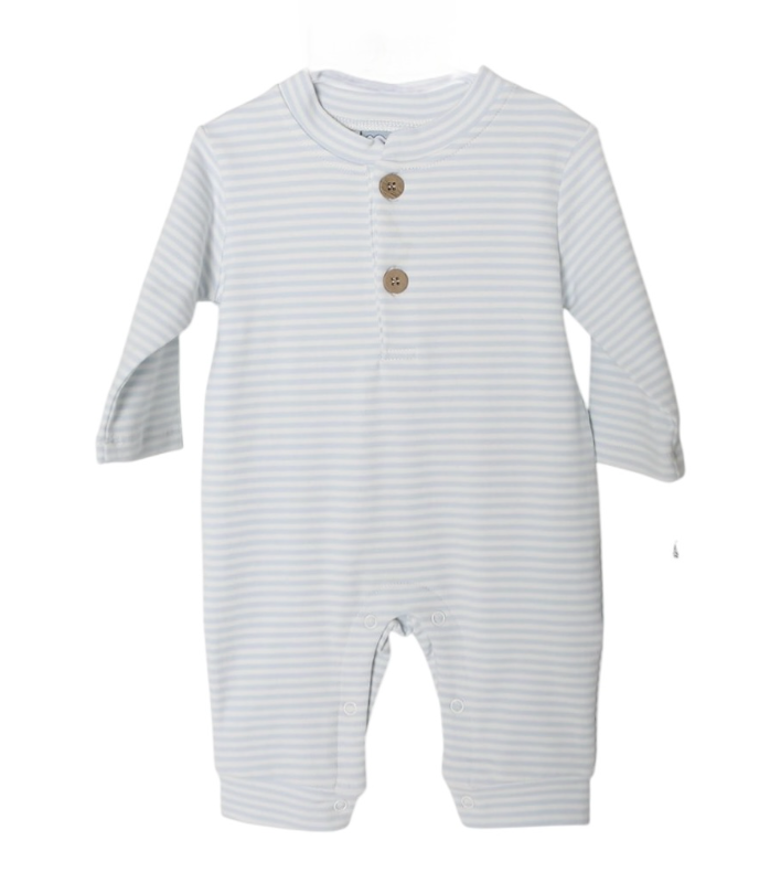 Karter Lt. Blue Stripe Romper