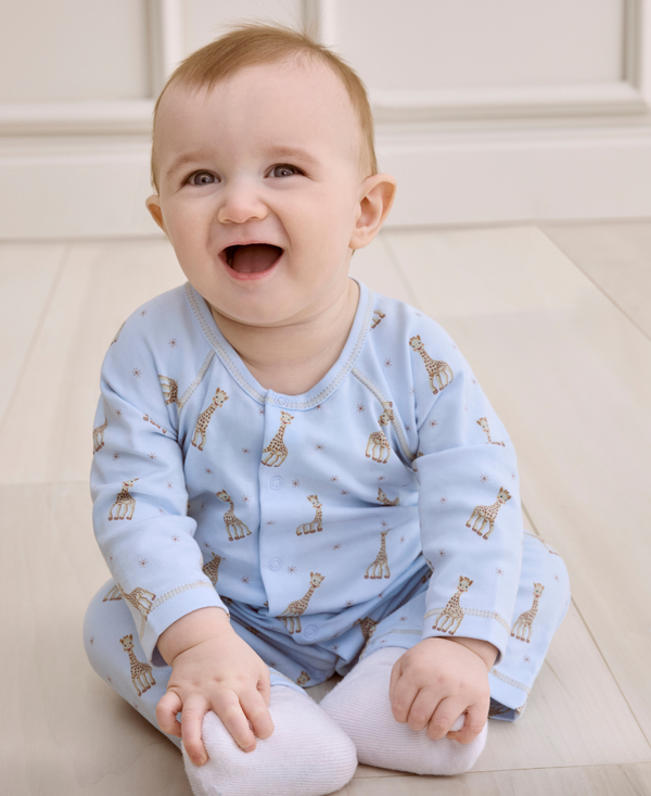 Sophie the Giraffe Blue Playsuit
