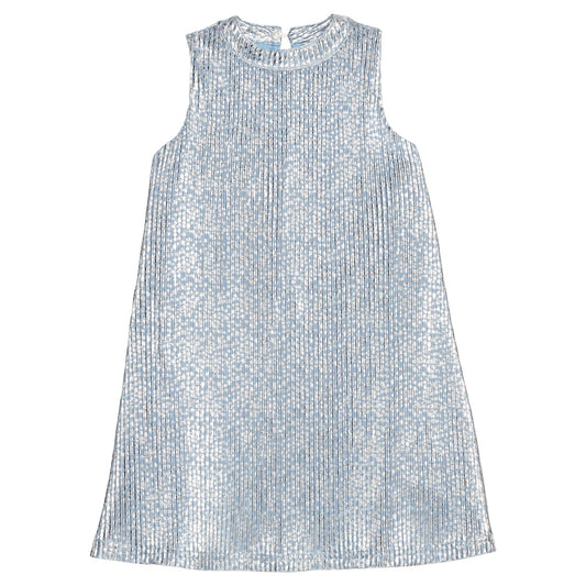 Swing Dress Blue Crinkle Stars
