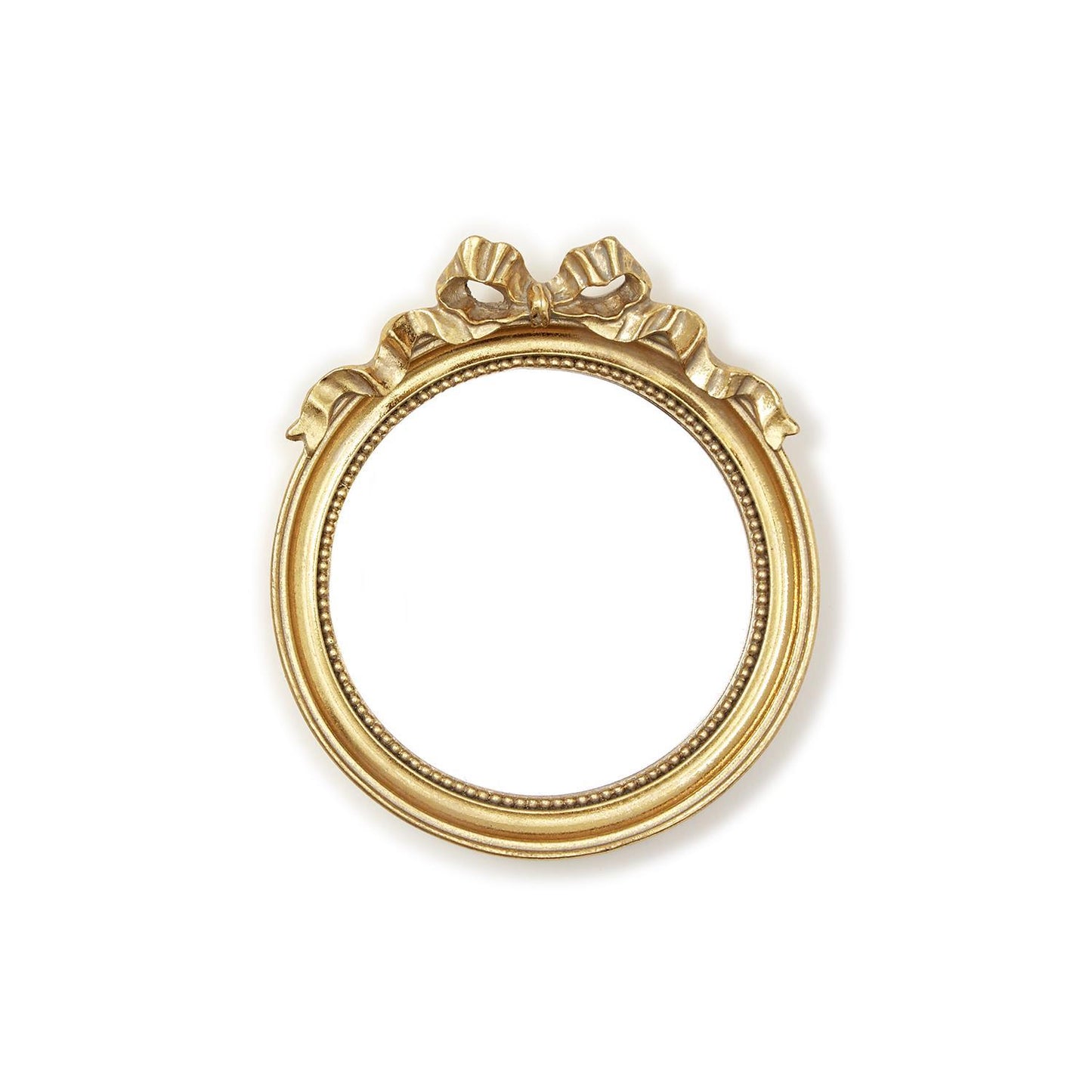 Round Mirror Trinket w/ Accent Bow