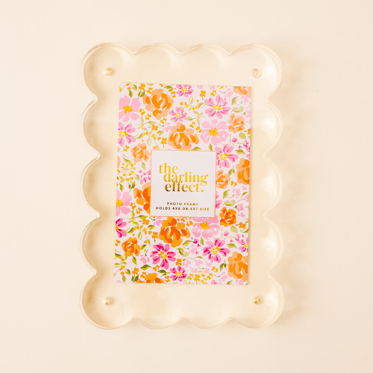 Scalloped Acrylic Frame - Rectangle