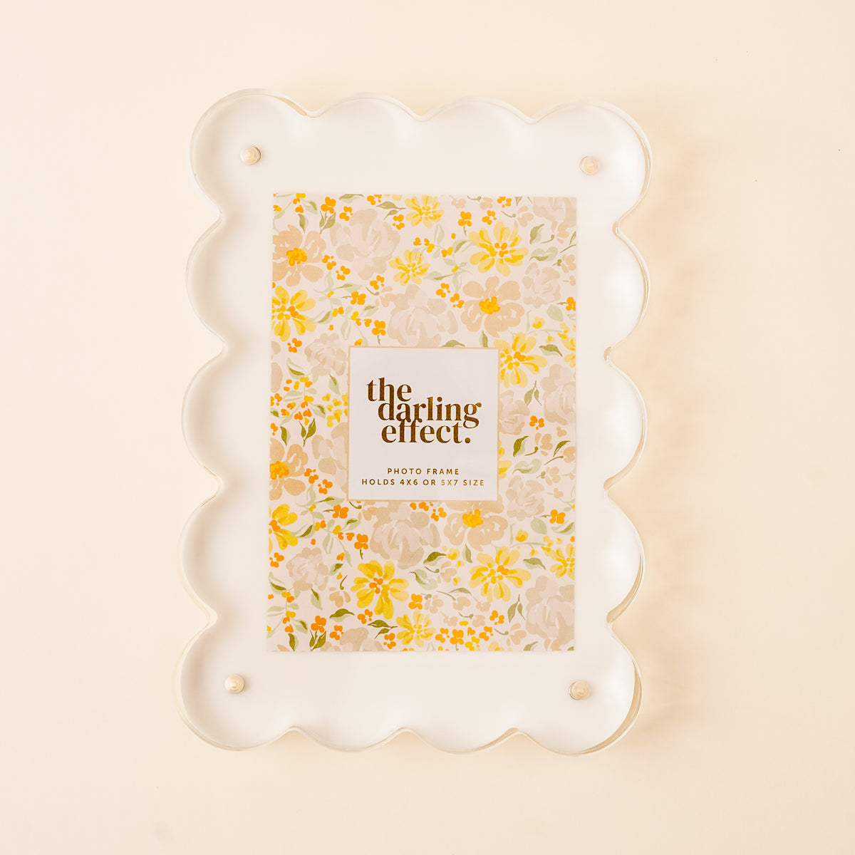 Scalloped Acrylic Frame - Rectangle
